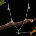 Summer Design Simple Sterling Silver Star Pendant Necklace